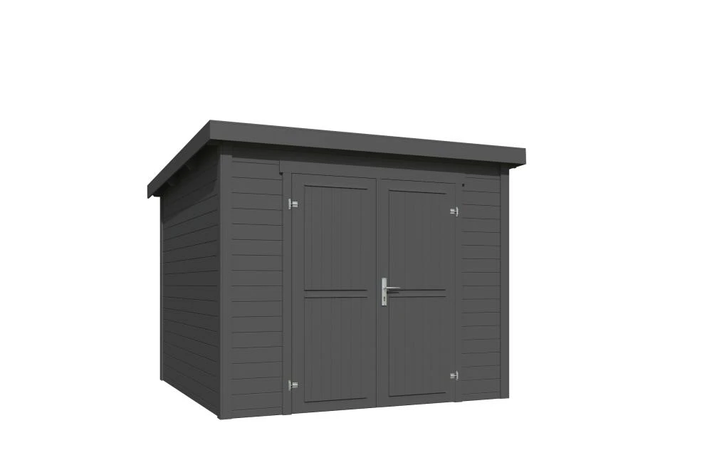 Outdoor Life Blokhut Mila Carbon Grey 250 x 250 cm - Afbeelding 2